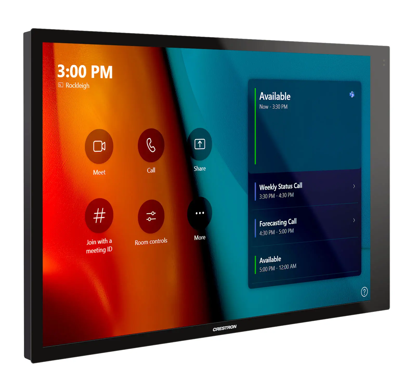 Home automation system touch screen - TSW-1070-B-S - CRESTRON