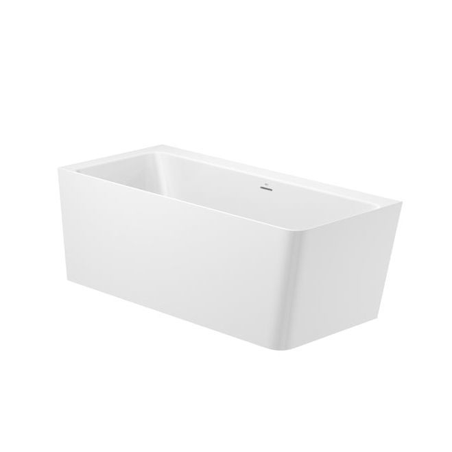 Freestanding bathtub ONA ROCA for homes / contemporary / stone resin