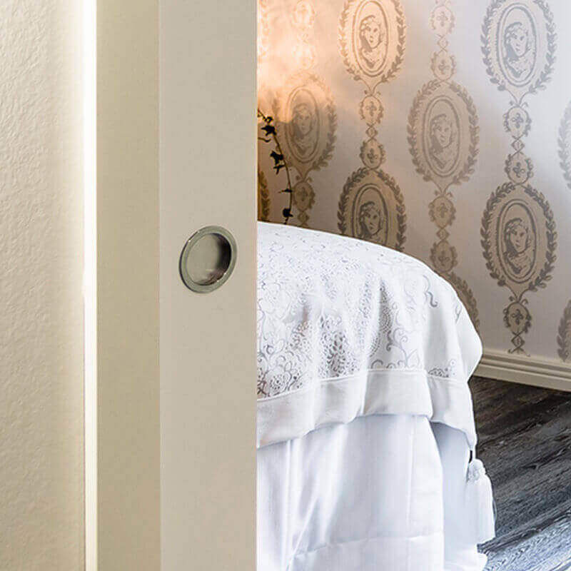 Laminate door panel ECLISSE wood veneer / cardboard / MDF