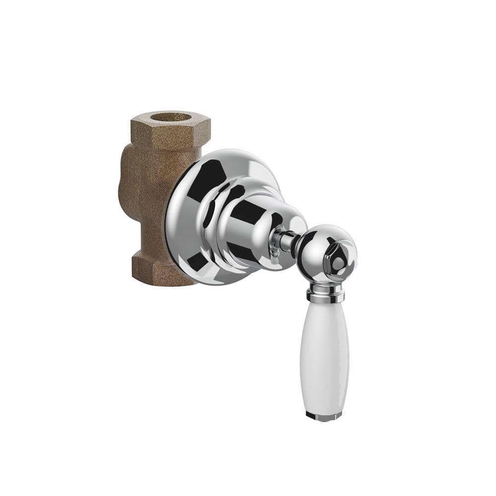 Builtin shutoff valve 0154 STELLA chromed metal