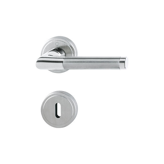 Door Handle Brass Contemporary With Lock Capri Hoppe