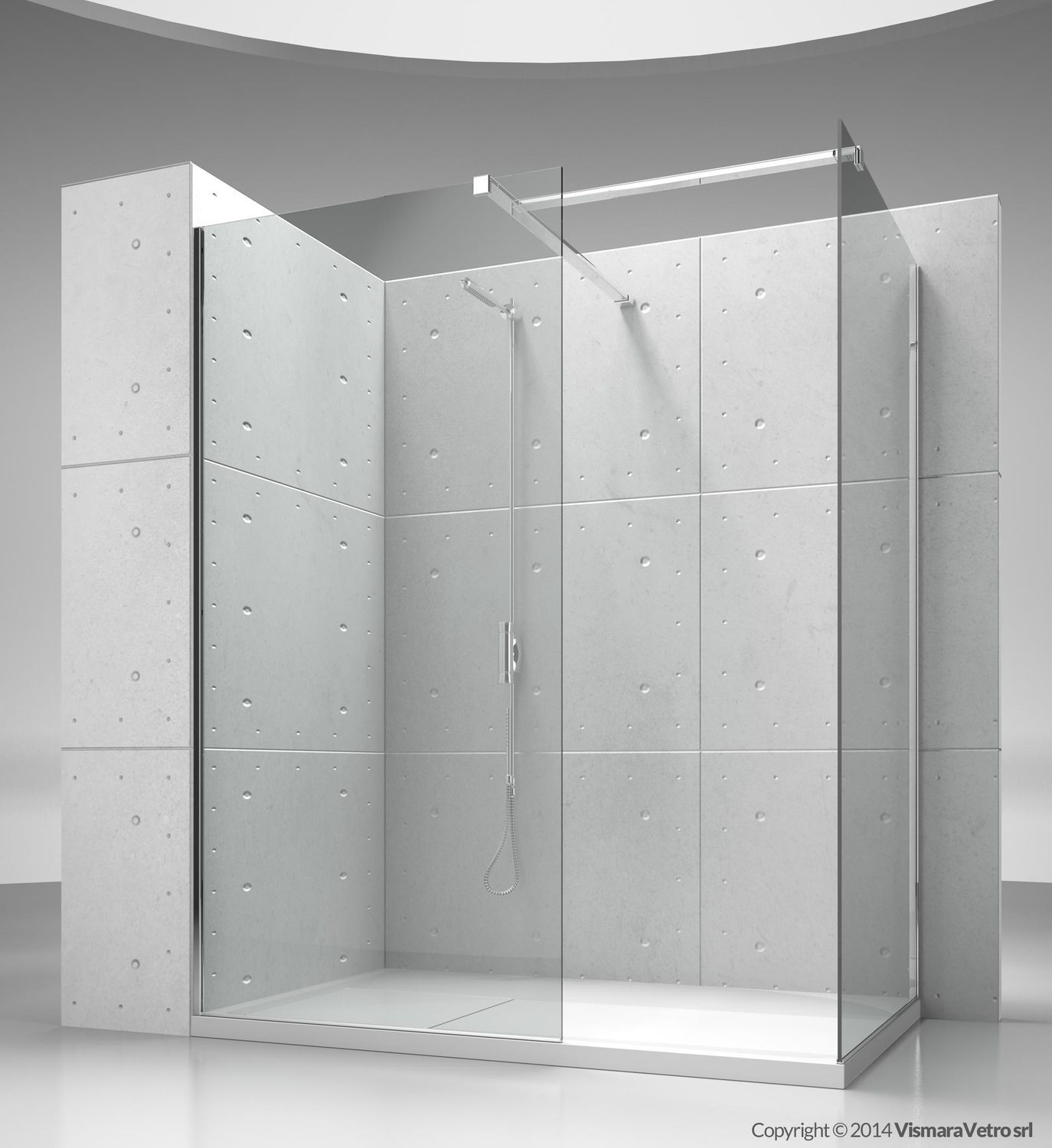Fixed Shower Screen Corner Sk In Vismaravetro Fixed Shower Screen Corner Sk In