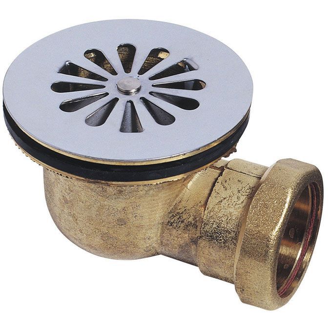 Brass shower drain 30720463 WIRQUIN chrome steel