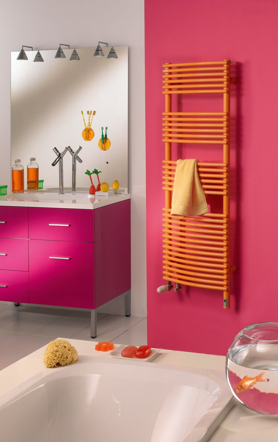 Hot water towel radiator - KEVA SPA - ACKI - ACOVA - contemporary ...