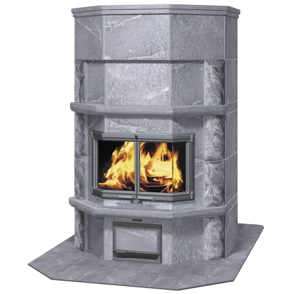 Wood heating stove TLU2687/11 TULIKIVI traditional / soapstone