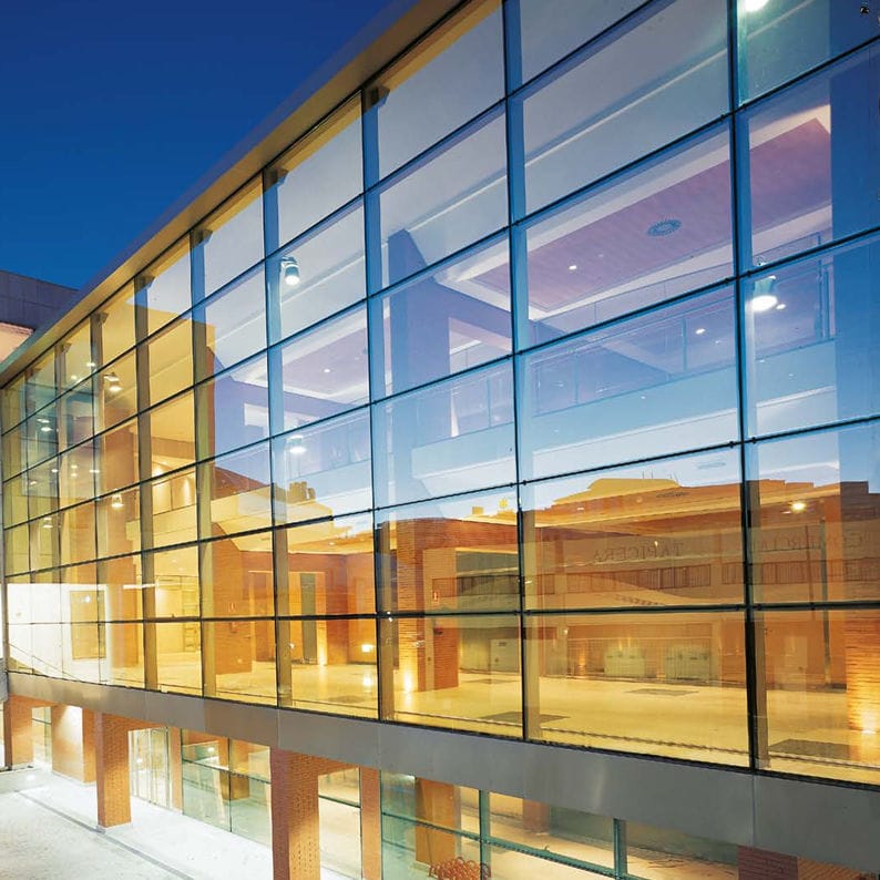 Panel curtain wall GEODE 52 SG SSG TECHNAL glass / aluminum