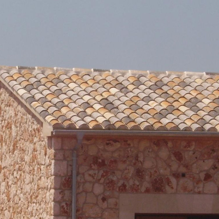 Roman Roof Tile Clay Aged Large Terrania Tejas Borja