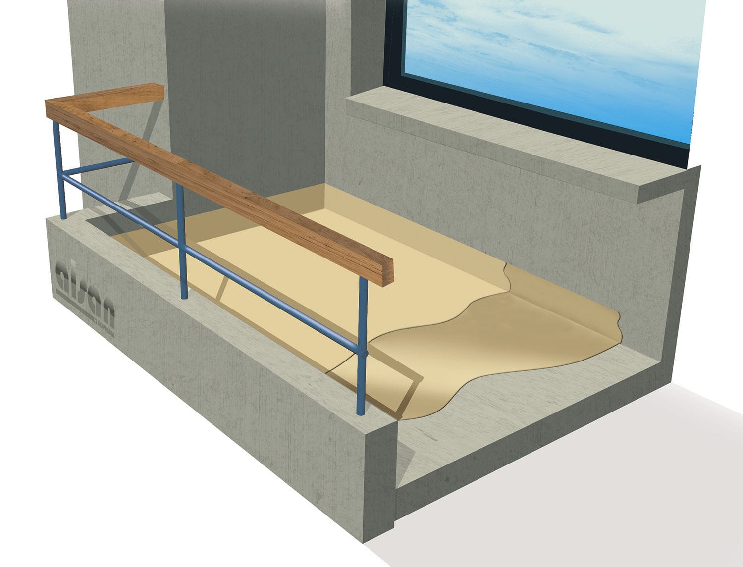 Balcony liquid waterproofing ALSAN® 200 SOPREMA