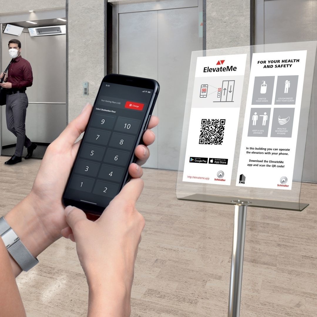Security and access control software ElevateMe Schindler for