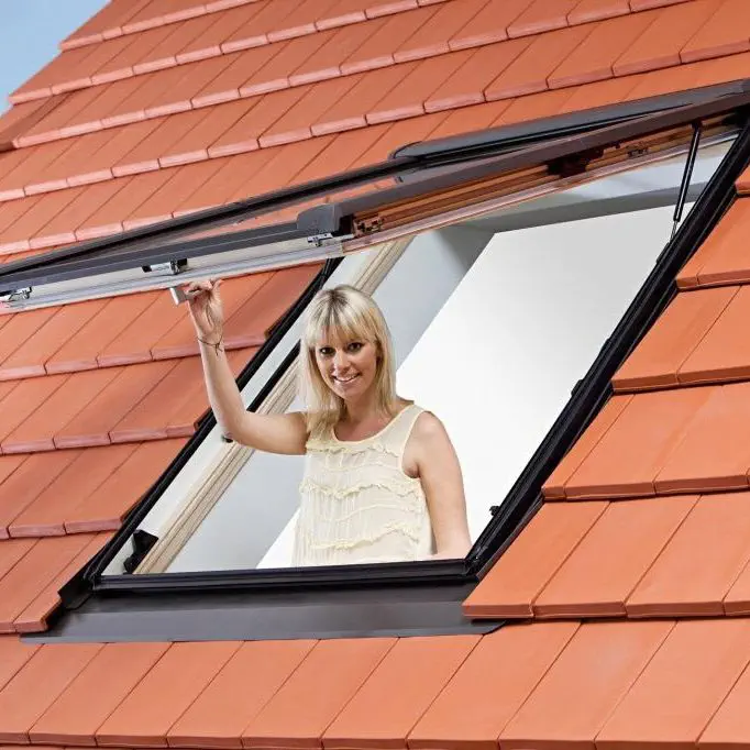 Projection Roof Window Designo R8 Roto Frank Wooden Pvc Double Glazed