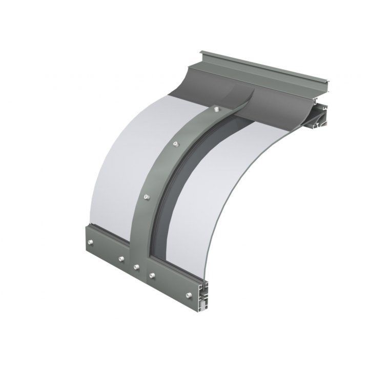 Entrance Canopy Polycarbonate Aluminum Arched Cintro