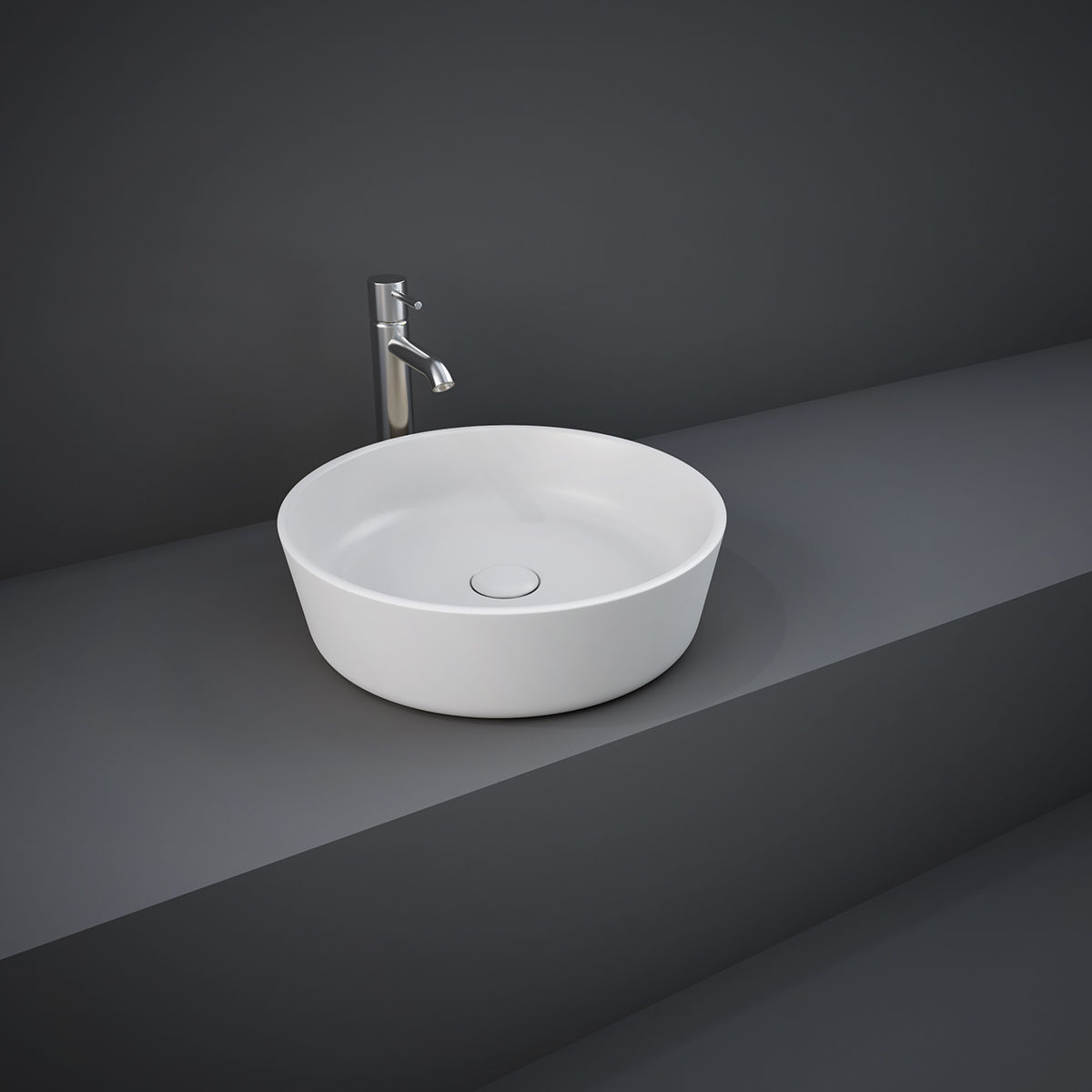 Countertop washbasin RAKFeeling RAK Ceramics ceramic / round