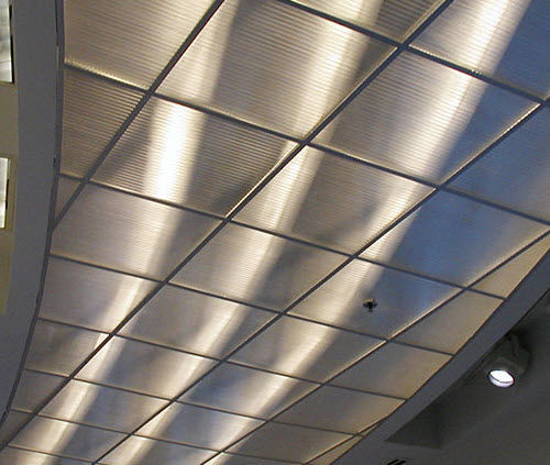 Light Suspended Ceiling Polygal Polycarbonate Acrylic Panel Light Suspended Ceiling Polygal