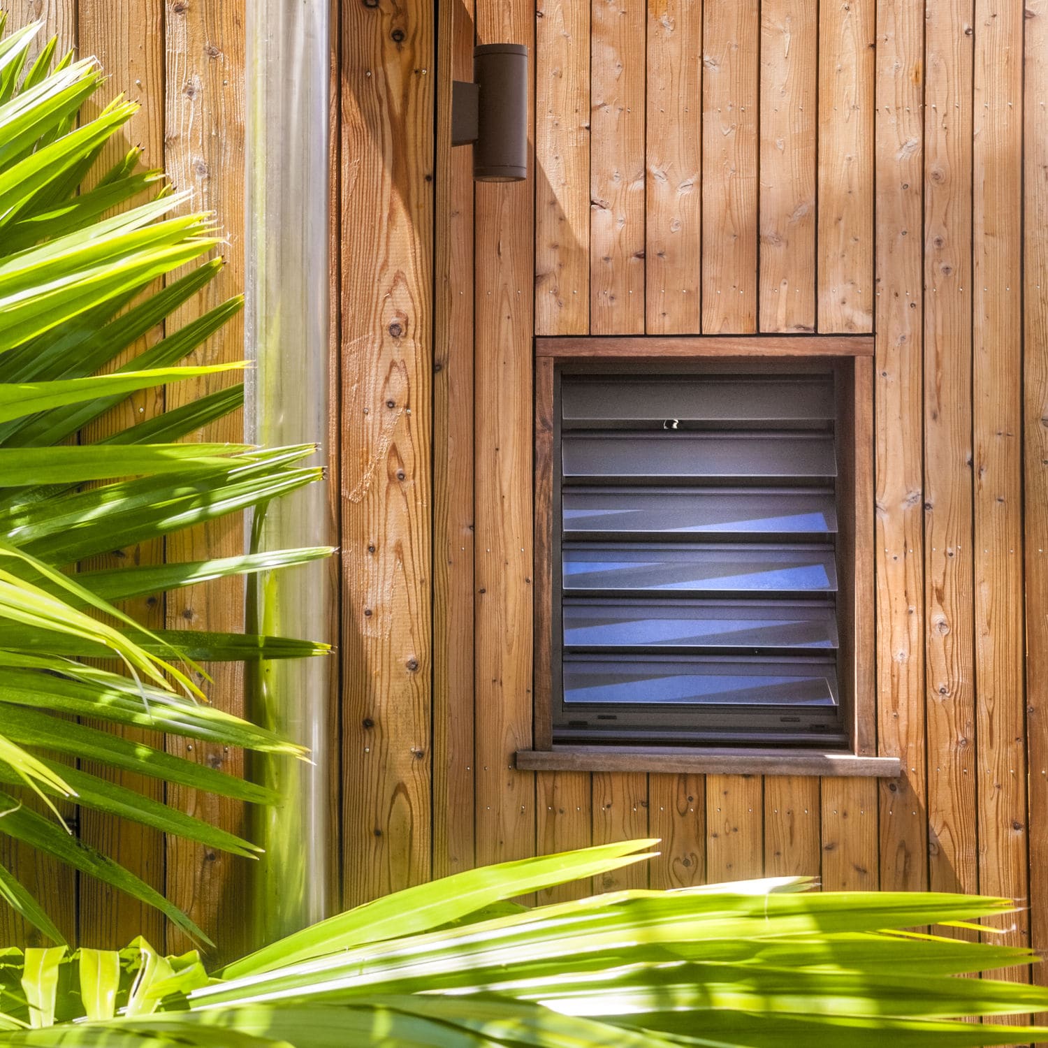 Louvre window TRINIDAD® PROFILS SYTEMES aluminum / 1 leaf / gray