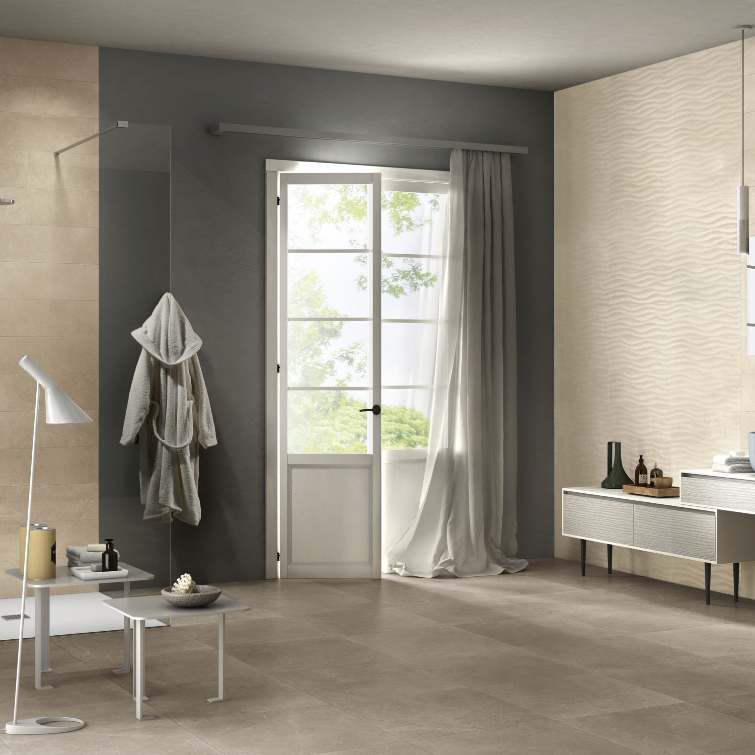 Indoor tile - PRIME STONE : SAND PRIME - Panaria ceramica - outdoor ...