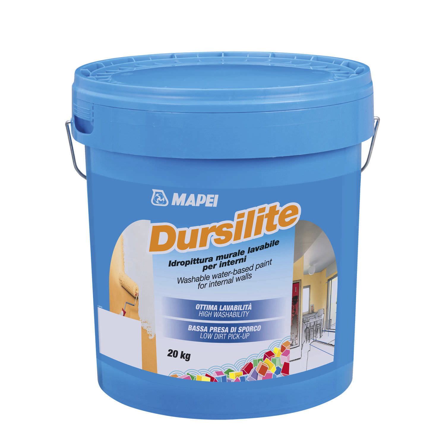 Decorative paint DURSILITE MAPEI protective / outdoor / interior