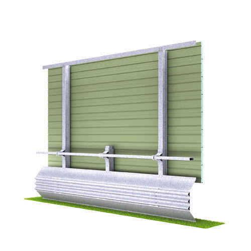 Noise barrier with modular panels H2W2 MARCEGAGLIA prefab / self