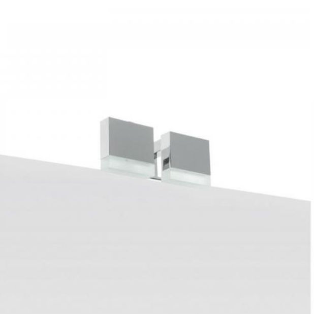 Contemporary Wall Light Bathroom Metal Square Eos