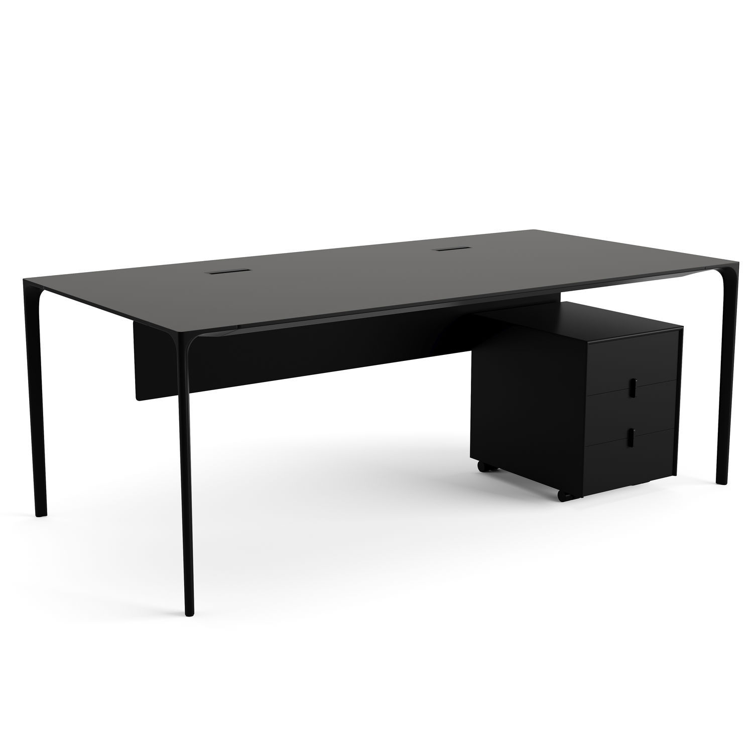 Freestanding desk NUUR Arper contemporary / laminate / corner