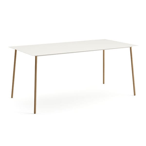 contemporary-table-onemm-arper-sheet-steel-metal-base-oak-base