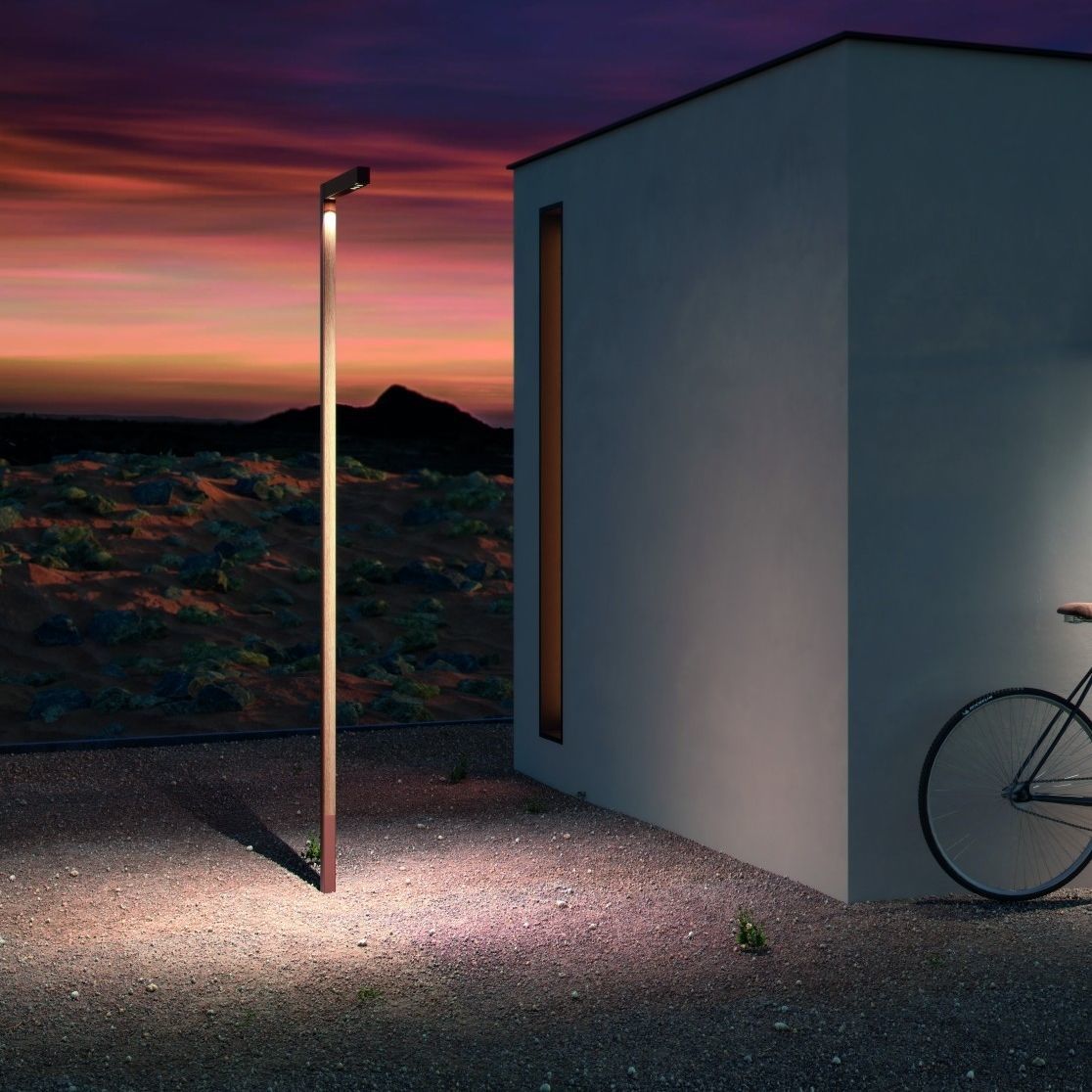 Urban lamp post ZENTHIN B.LUX contemporary / aluminum / plywood