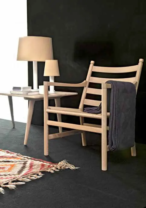 Contemporary armchair - CH44 - Carl Hansen & Son - wooden / by