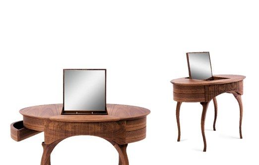 Traditional Dressing Table Cherrywood Solid Wood Arabella Traditional Dressing Table Cherrywood