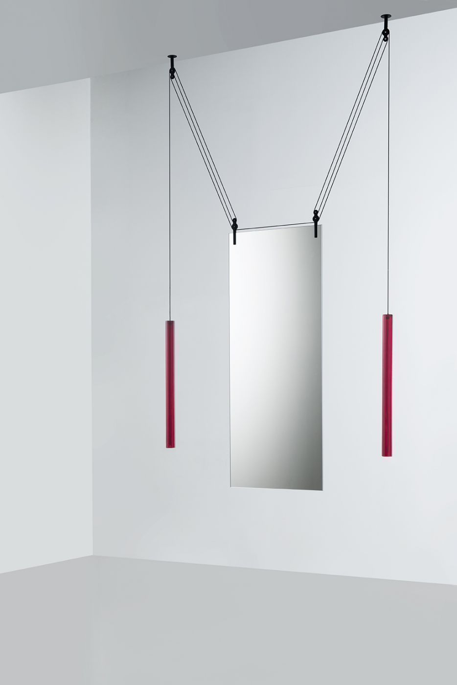 Ceilingmounted mirror PALANCO GLAS ITALIA hanging / contemporary
