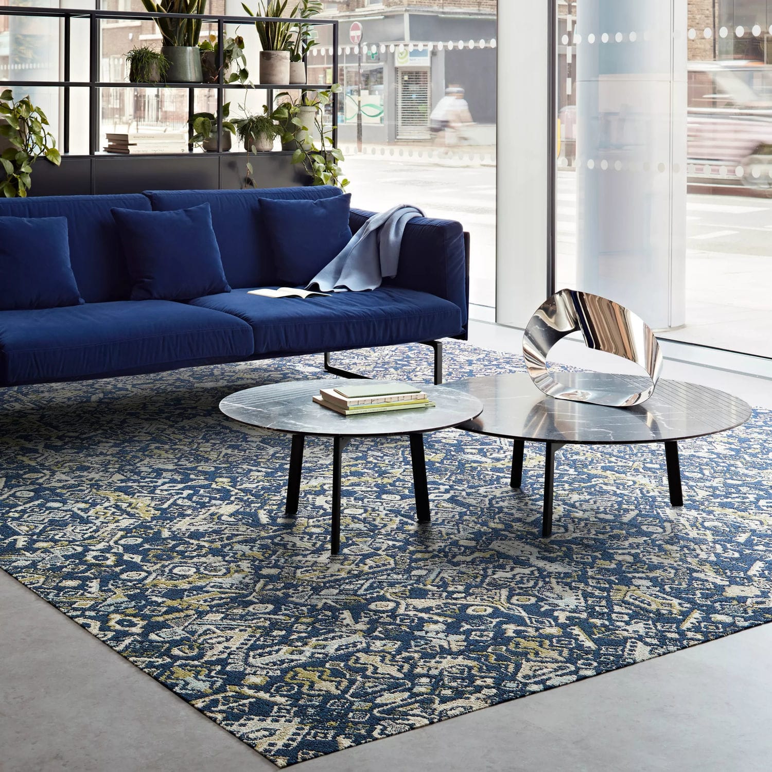 Carpet tile - REELING - Interface - tufted / loop pile / structured