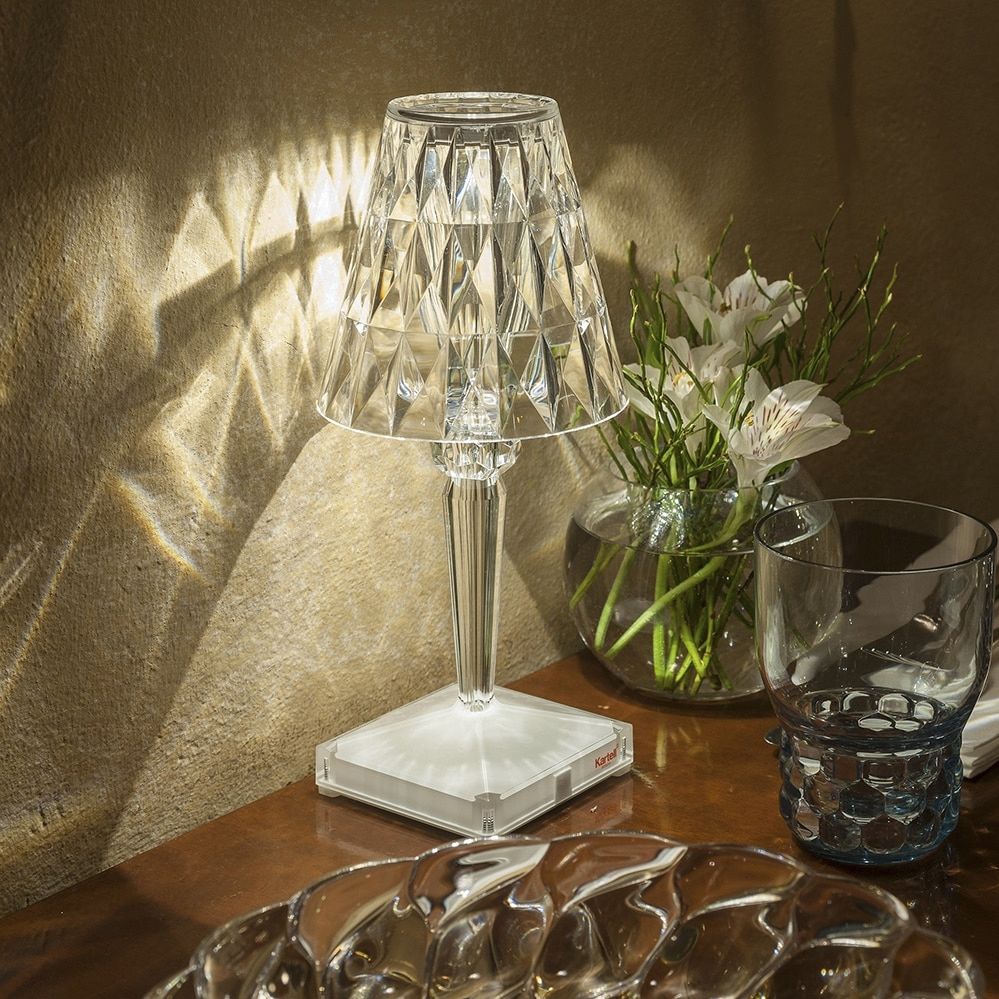 Table lamp BATTERY Kartell PMMA / contemporary / outdoor