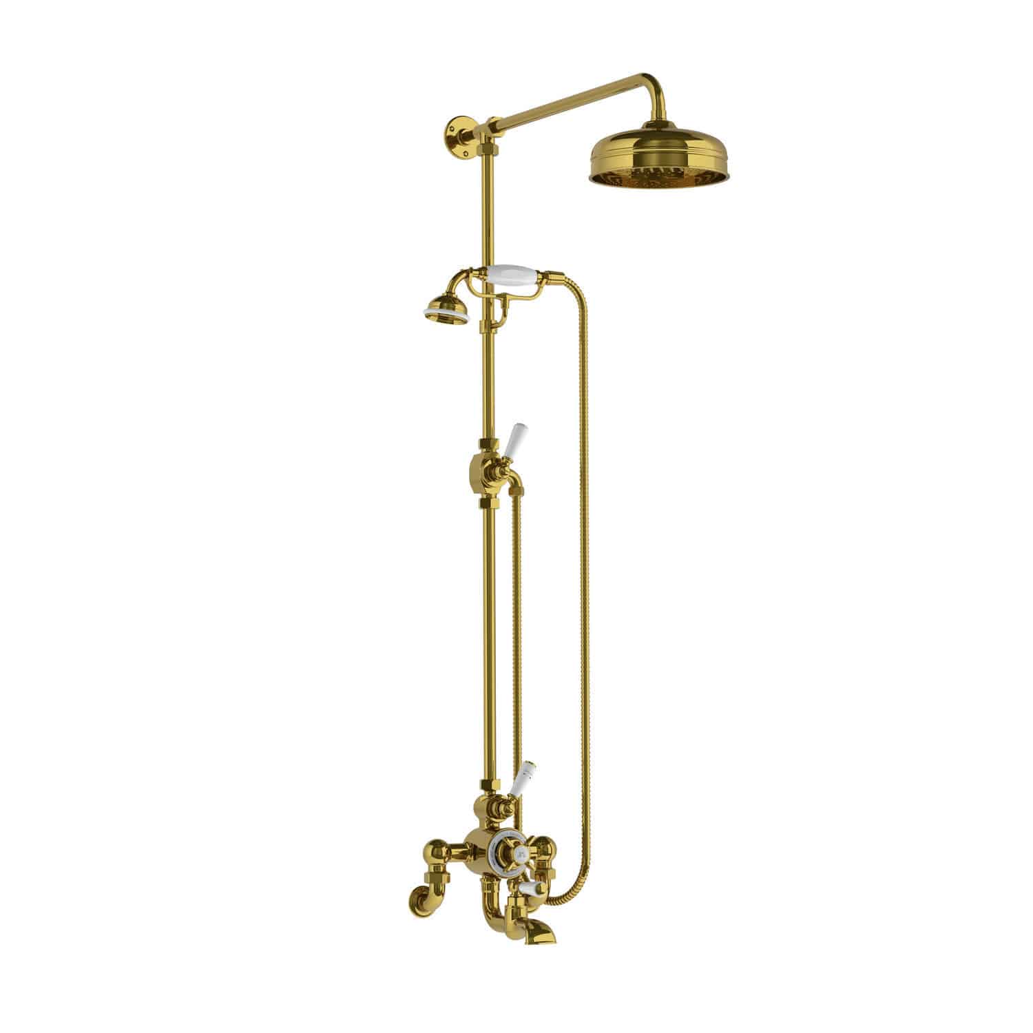 Shower mixer tap WM GD 88 series LEFROY BROOKS for bathtubs / wallmounted / nickel
