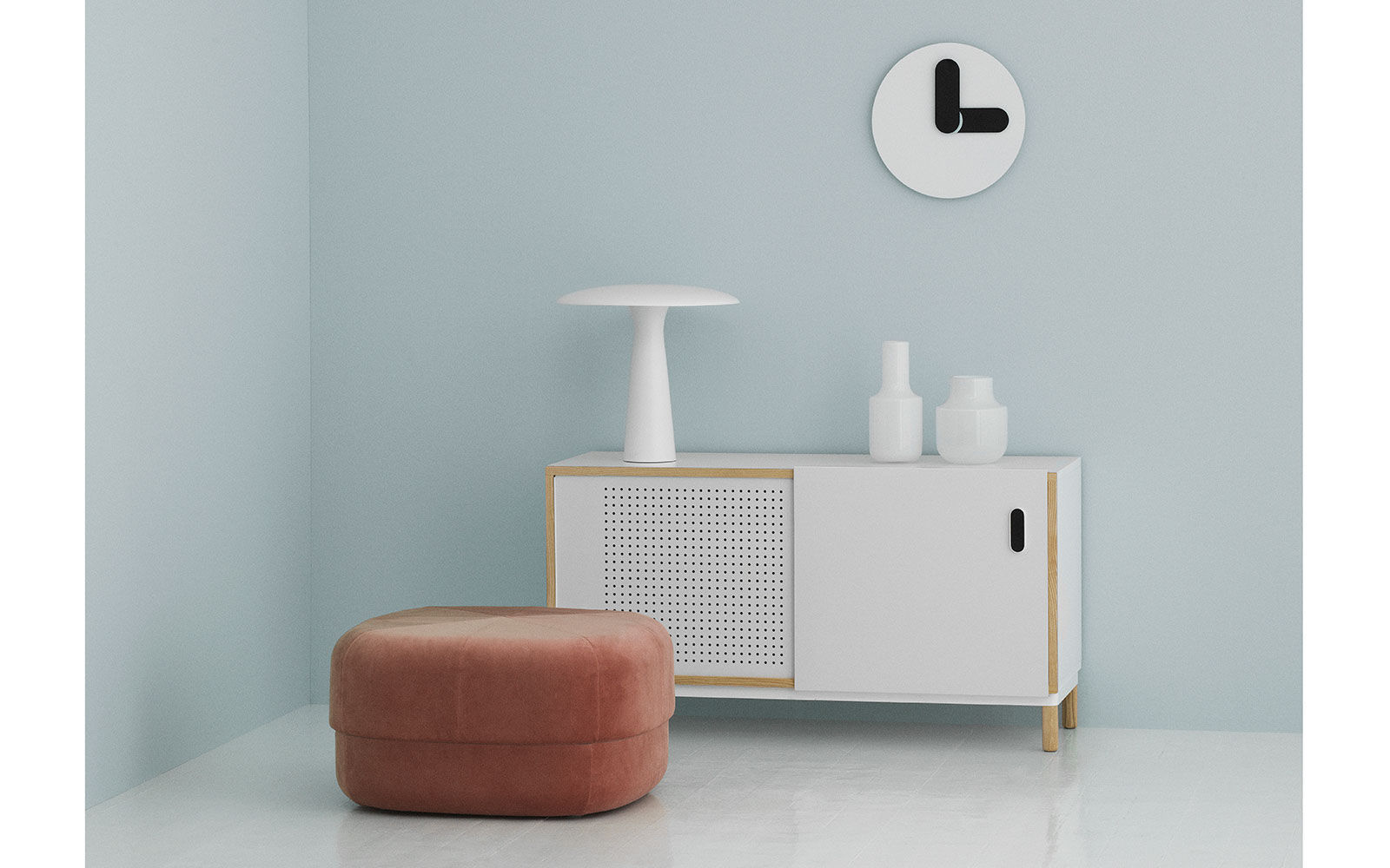 インテリア時計 normann  Bold Wall Clock Contemporary clock - BOLD - Normann Copenhagen - wall-mounted