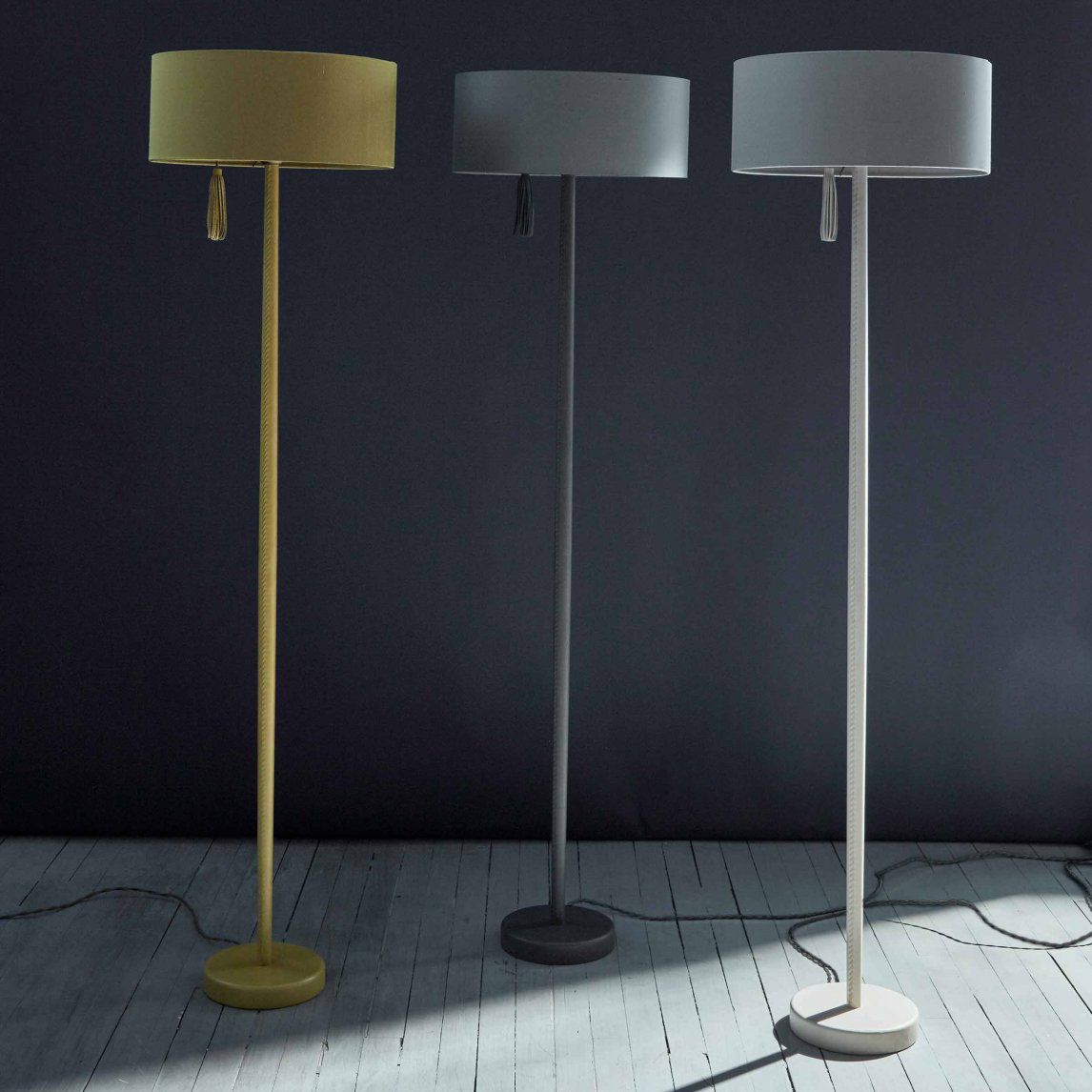 ochre standing lamp