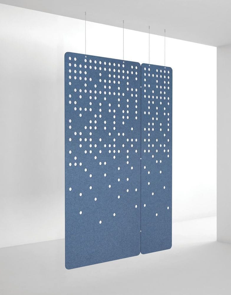 Hanging acoustic panel - Hush Screen - 3Form - for room divider / felt ...