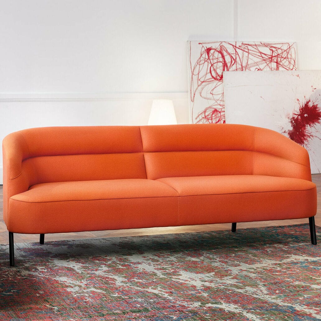 Contemporary sofa - Odeon - Wittmann - customizable color / fabric ...