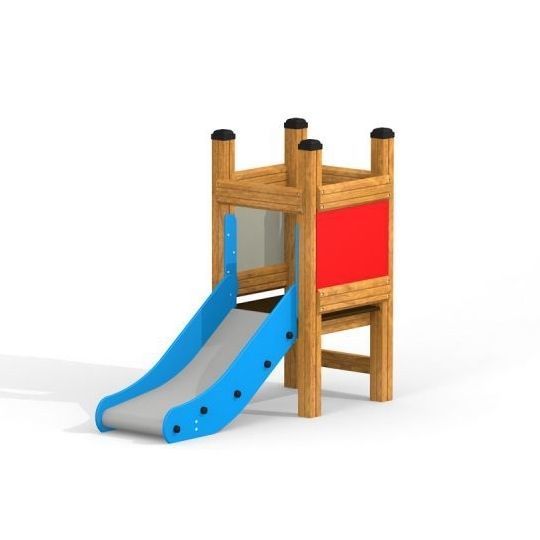 Upright slide TODDLER TOWER Lars Laj for playground / stainless
