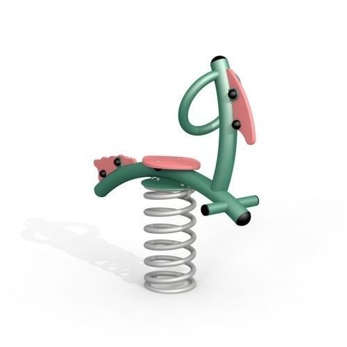 Bird spring rocker - 12221 - Lars Laj - powder-coated steel / HDPE / 1-seat