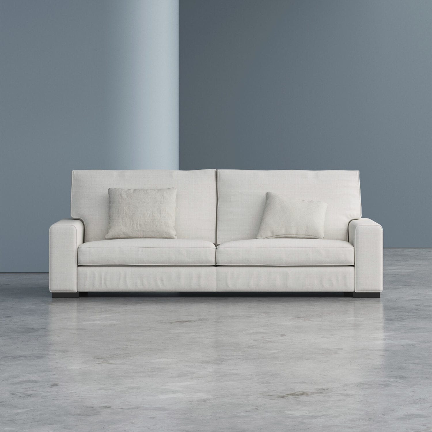 Modular sofa BLUME Gems Barcelona gray / white / blue