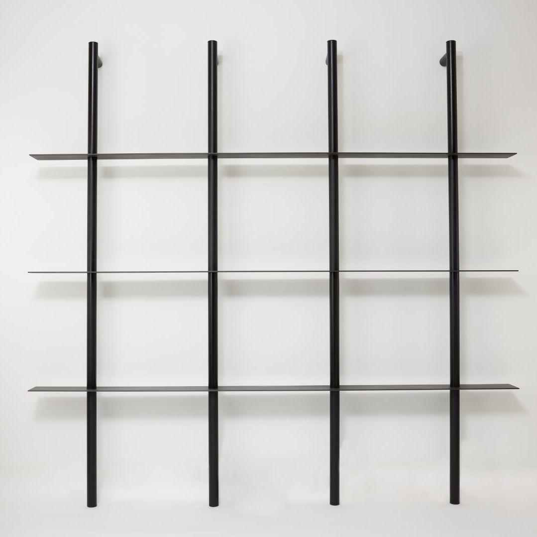 Wallmounted shelf BLACK Epsilon Composite contemporary / carbon