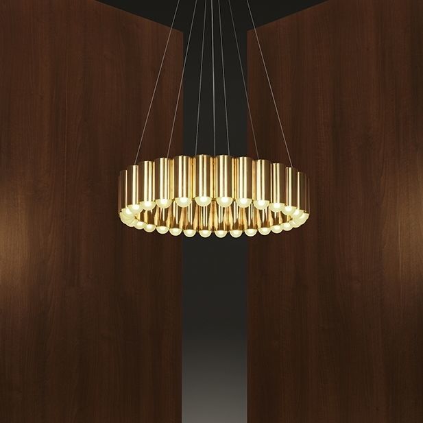 Contemporary chandelier - CAROUSEL - Lee Broom - glass / steel / tubular