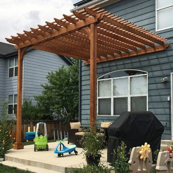 Wall-mounted pergola - 1 - Foshan Greenzone - WPC / high-density ...