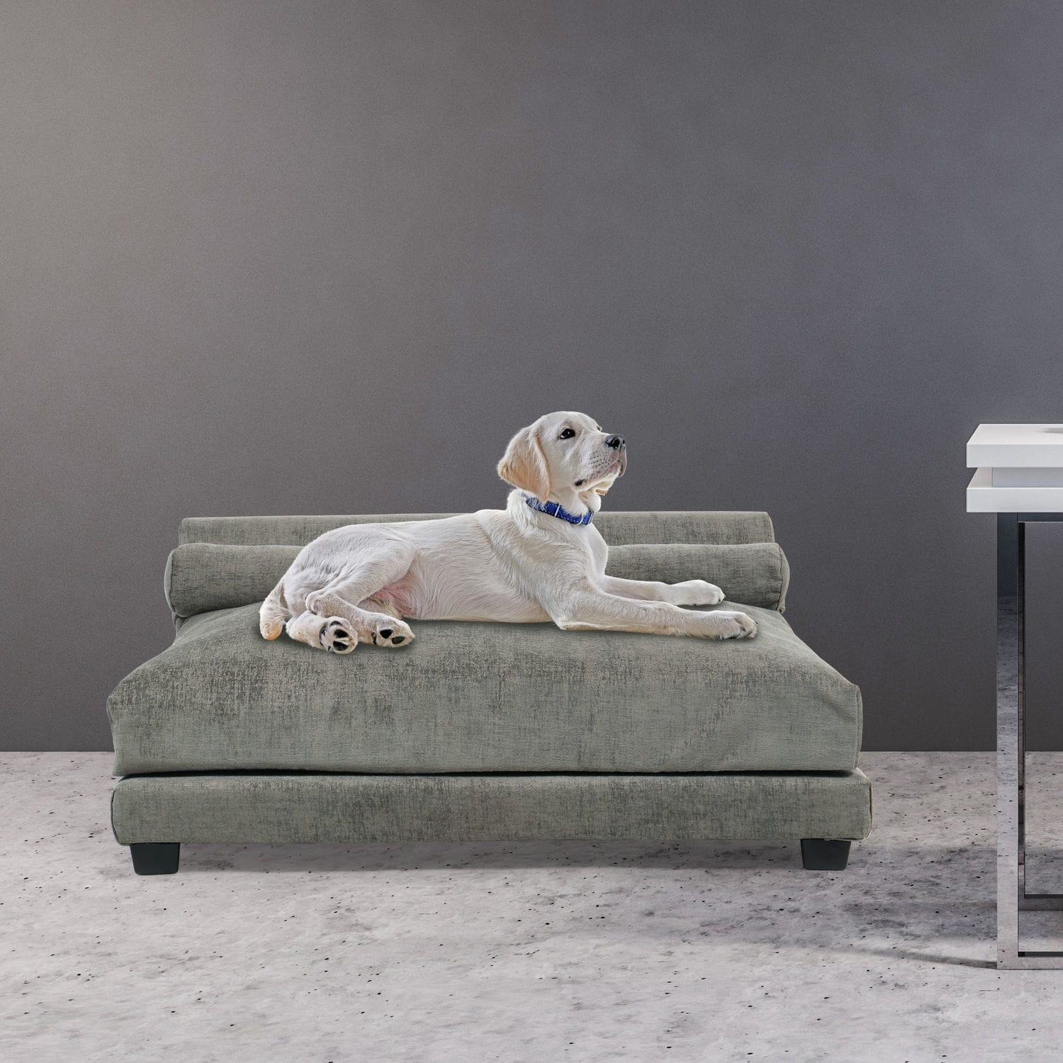 Orthopedic dog bed Soho Roma Club Nine Pets fabric / gray / brown