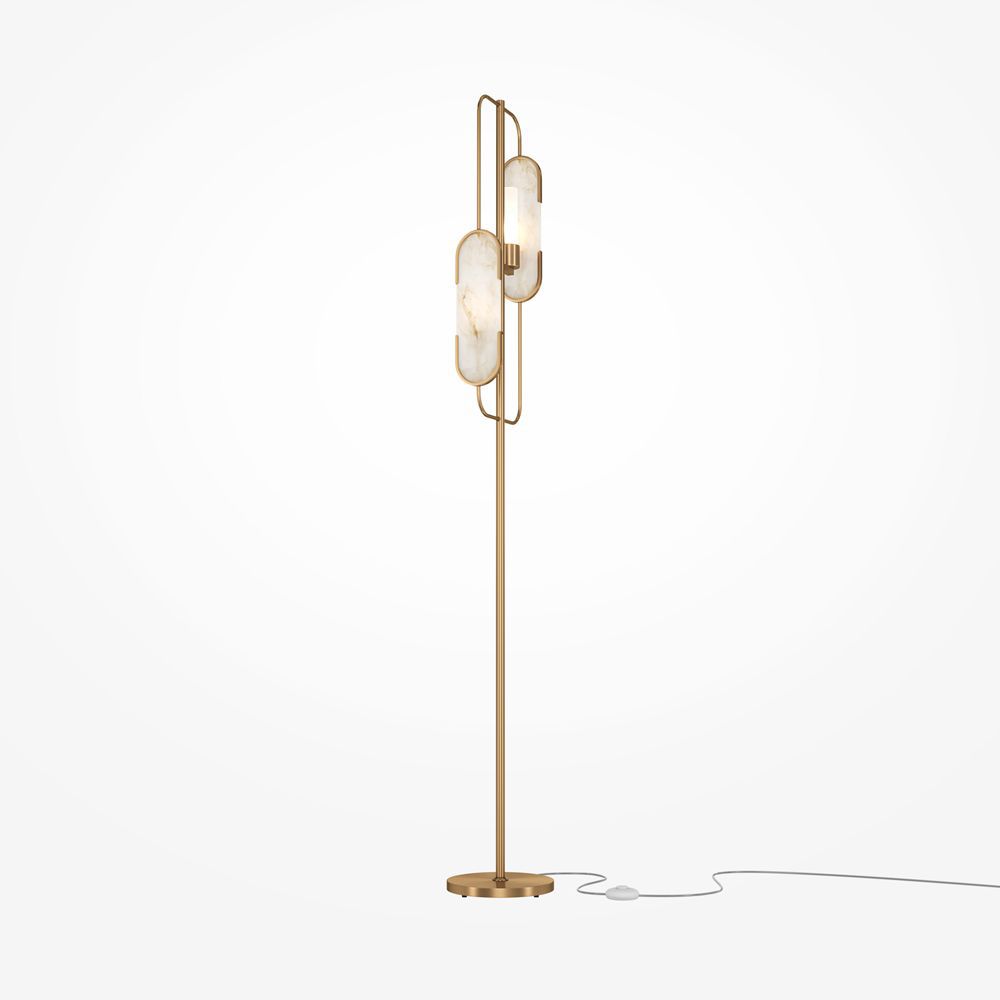 Floor-standing lamp - MARMO - Maytoni - frosted glass / contemporary ...