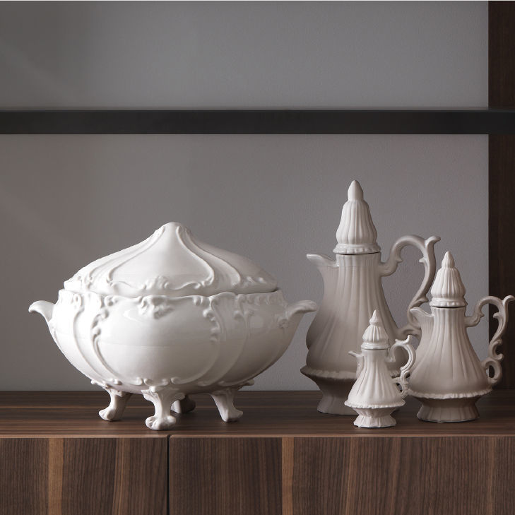 Ceramic soup tureen FUTURA 19 LANDO for domestic use / commercial