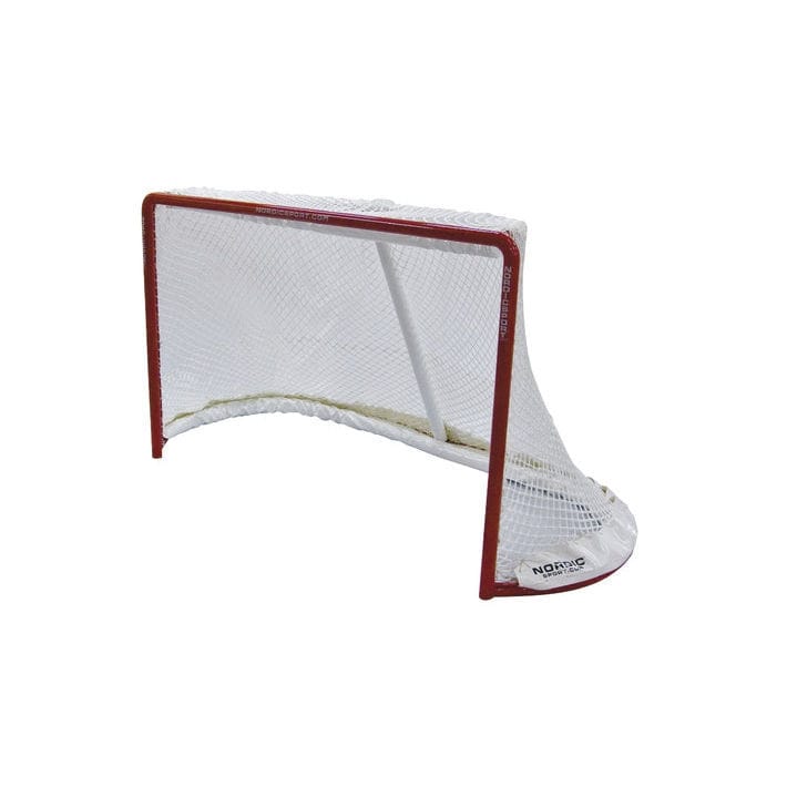 Steel hockey goal INTERNATIONAL Nordic Sport fixed / red / powder