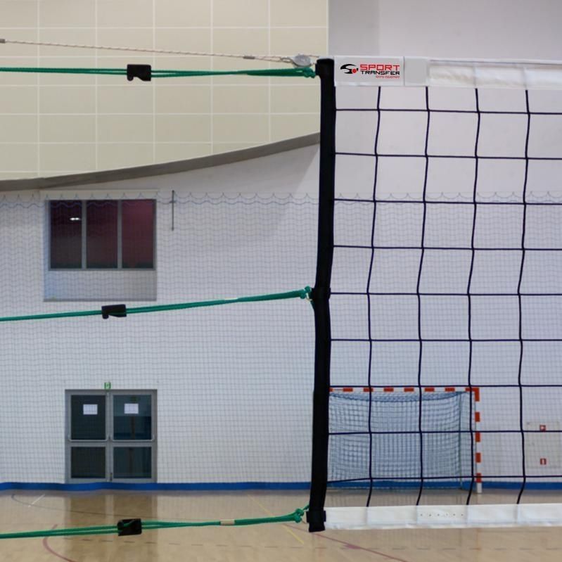 Polypropylene volleyball net 5099 SPORT TRANSFER Sp. z o.o. black / 4 mm / competition