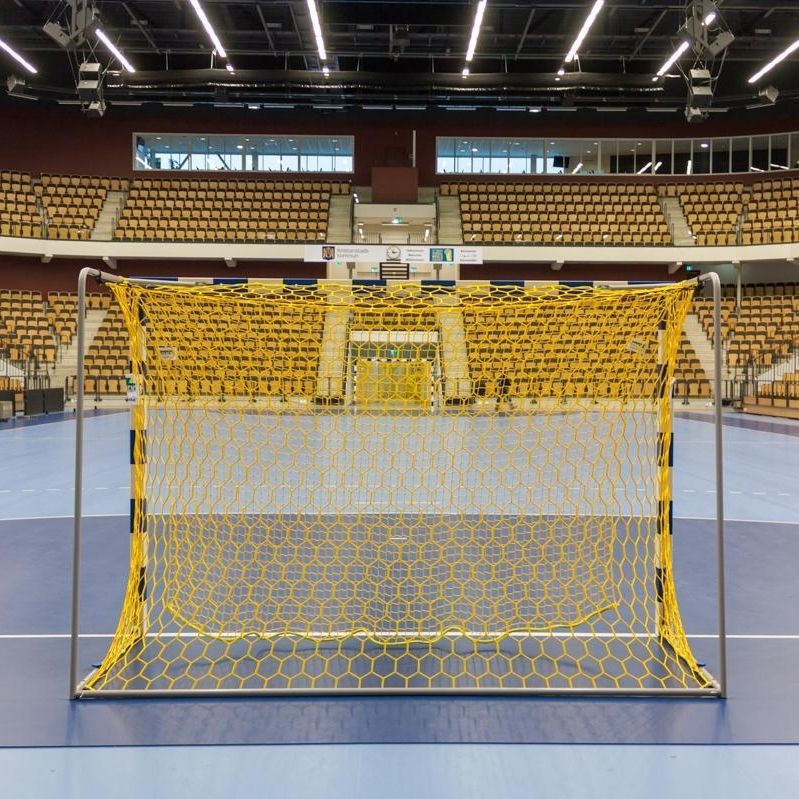Polypropylene handball net 111 SPORT TRANSFER Sp. z o.o. yellow