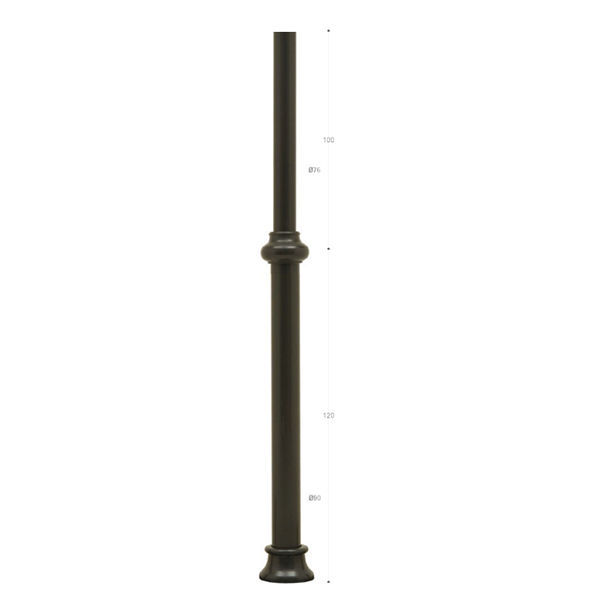 Galvanized iron pole - PL003 - irollo - for billboards / cast iron