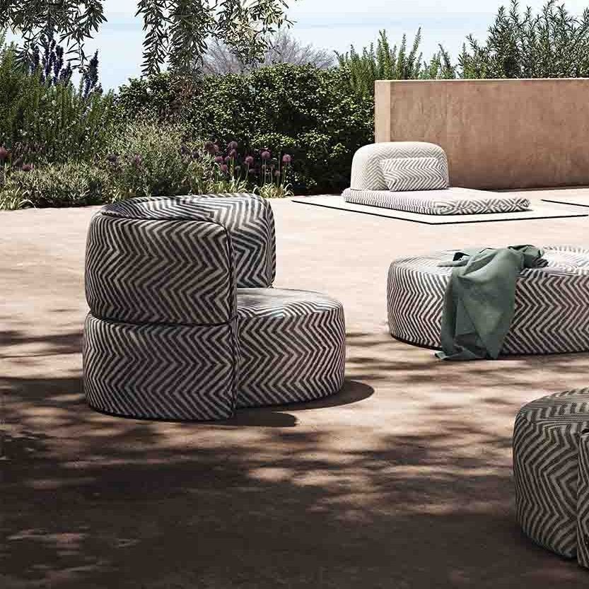 Contemporary armchair - Soft Island - LIU JO Living - fabric ...