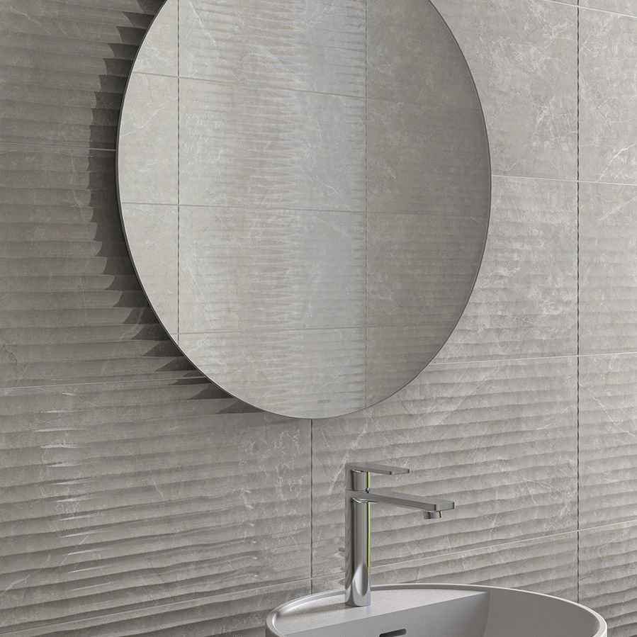 Wallmounted bathroom mirror ORION ZENON SMART SOLID SURFACE